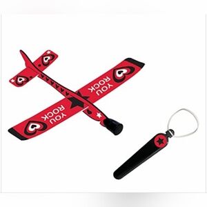 Valentine Gliders Set - 8.25" x 8.75" (Pack Of 12) - Red, Black & White Plastic